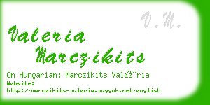 valeria marczikits business card